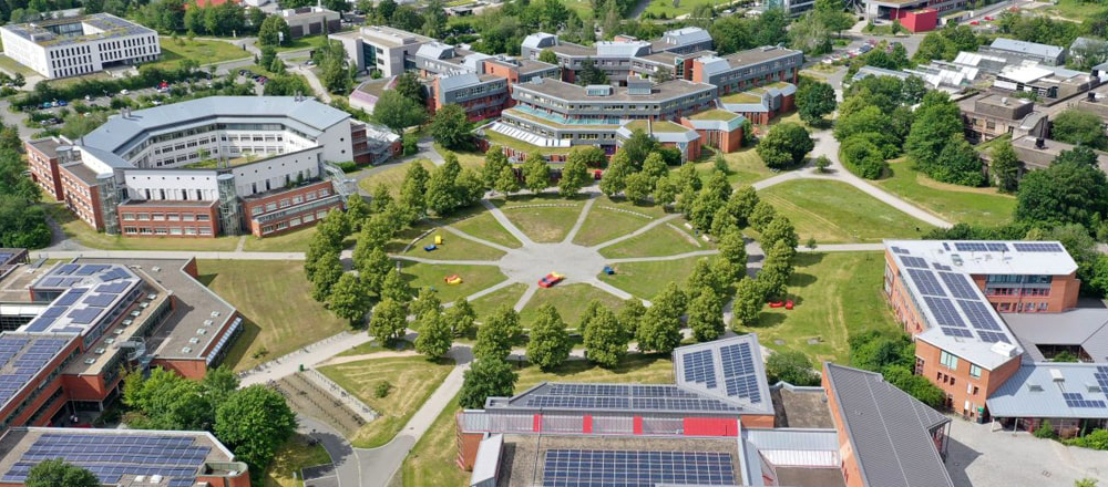 Der Campus der Uni Bayreuth