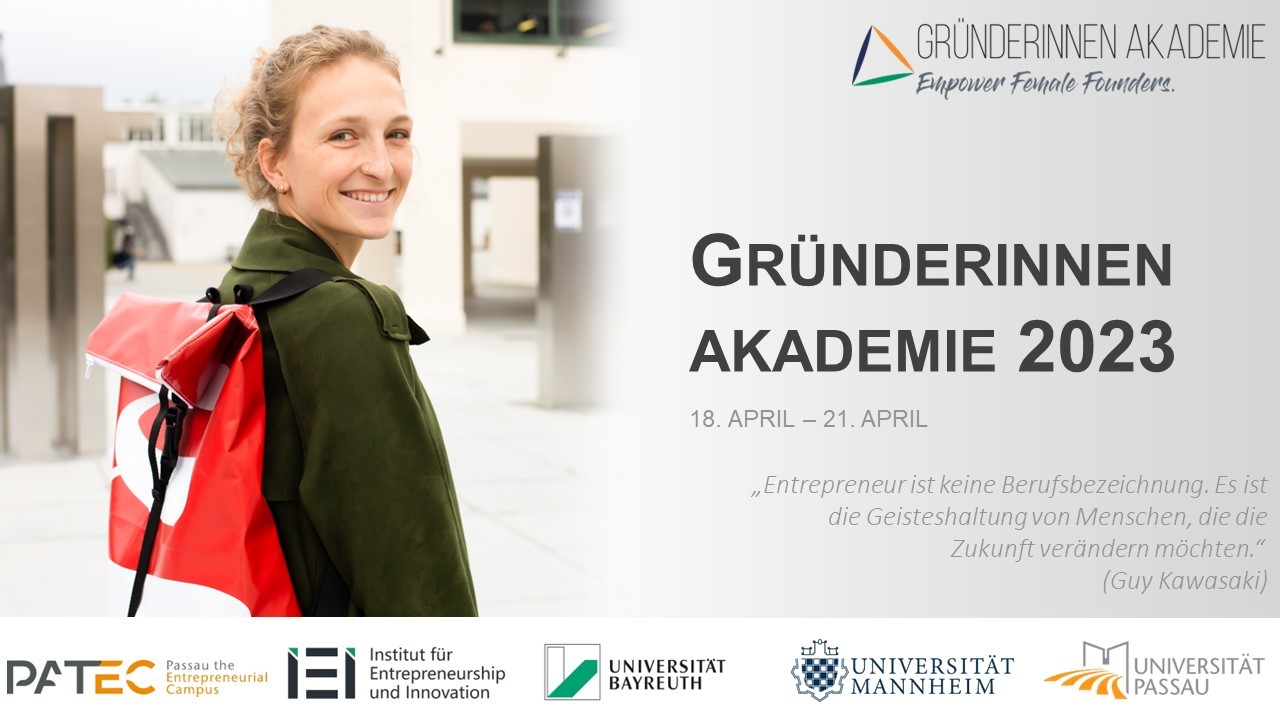 Banner Gründerinnen Akademie 2023